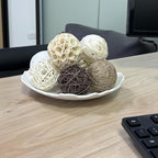 10 Pcs Decorative Balls for Bowls,2.36 Inch Woven Wicker Rattan Decorative Balls for Natural Tone Bowl Vase Filler Table Centerpiece Home Decor