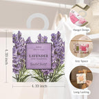 12 Pack Large Lavender Scented Sachets – Hanging Closet & Drawer Deodorizer & Air Freshener, Long-Lasting Aroma