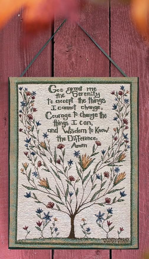 Manual Inspirational Collection Wall Hanging, Serenity Prayer X Cindy Shamp, 13 X 18-Inch
