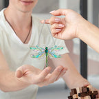 Dragonfly Gifts for Women, Acrylic Decor Dragonfly Hanging Ornaments for Christmas Tree, Blue Green Ornaments for Home Window & Car Decor