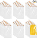 30 Pack Clear Garment Bags 23.6 x 35.4 inch Plastic Clothes Covers for Hanging Clothes Transparent Dry Cleaner Bags Dust-proof Clothing Protector Covers for Closet Storage Home Laundry