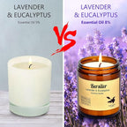 Aromatherapy Candles, 14 OZ Lavender Eucalyptus Scented Candles Stress Relief and Relax for Home & Bedroom Gift for Women Birthday Christmas, Soy Wax Candles (Lavender Eucalyptus 2 Jar)