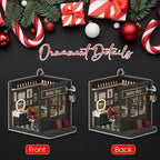 Personalized Barber Shop Christmas Ornament 2025, Custom 2D Acrylic Ornament, for Barbers, Hairdresser Keepsake, Classic Barbershop Tree Decoration