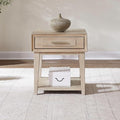 Liberty Furniture Brentwood End Table for Living Room - Sandstone Oak Wood