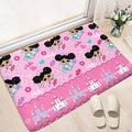 Afro Girl Rug - Cute Black Girls Area Rug Decor for Bedroom & Living Room, 2x3 Feet