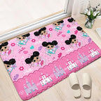 Afro Girl Rug - Cute Black Girls Area Rug Decor for Bedroom & Living Room, 2x3 Feet