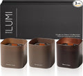 Set of 3 Premium Scented Soy Candles Gift Set | Dusk to Dawn Collection - Canadian Cedar, Black Amber & Sandalwood | Crackling Wood Wick | Luxury Candles for Relaxation, Home Décor, Gifts | 9.8oz Each