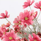 2 Pcs Artificial Flowers Plants Coreopsis Silk Flower Arrangements Wedding Bouquets Decorations Plastic Floral Table Centerpieces for Home Kitchen Garden Party Decor Approx 23.6'' High - Deep Powder