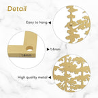 Metal Wall Art Decor Forest Pine Trees Minimalist Iron Tree Design Modern Nature-Inspired Wall Sculpture Hangings Home Decoration for Living Room, Bedroom, Bathroom, Kitchen, Outdoor - 30" Gold
