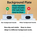 Rotating Display Stand, 360 Degree Motorized Tumbler Display Turner for Photography Products, Spinning Display Stand,Turner For Tumblers for Glitter Cups Lazy Susan 4.72" 4.4lb Load White