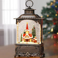 Church Snow Globe Christmas Decorations Gifts Snowman Cabin Cardinal Tree USB/Battery Timer Music Glitter Snowfall Lantern 10.2 inch