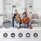 Felt Rug Pad with Gripper Dots, 3x5 Ft Non-Slip Rug Underpad with PVC Backing, 1/6" Thick Cushioned Carpet Pad Gripper for Hardwood Floors, Vinyl & Tile, Under Rug Padding Floor Protection