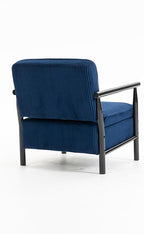 KEIKI Mid Century Modern Accent Chair with Storage, Reading Chair with Wooden Arms and Lift-up Seat for Organization