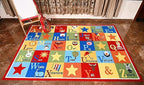 Furnish my Place 745 ABC with Animal ABC Area Rug for Kids | Educational Alphabet | Animals Children Rug | Contemporary Design | Multicolor (4'4"x6'9")
