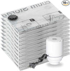 SUOCO 10 Medium Vacuum Storage Bags with Electric Pump, Travel Clothes Space Saver Bags, Compression Airtight Seal Bags for Clothing, Pillows, Comforters, Blankets