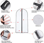 Garment Bags for Hanging Clothes 24'' x 48'' (Set of 6) Suit Covers for Closet Garment Bag Suit Cover for Suits Jacket Dresses Clothes Storage [Upgraded Version]