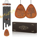 JOBOSI Mother's Bouquet Memorial Wind Chime with Black Tube Decorative Gifts, Suitable for Indoor and Outdoor Decorative Gifts, Perfect for Mothers, Ladies, and Grandma
