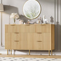 GarveeHome 7 Drawers Dresser for Bedroom, Fluted Dresser Chest of Drawers with Handle, Wood Modern Dressers for Closet, Bedroom Furniture Storage Organizer for Living Room, Hallway