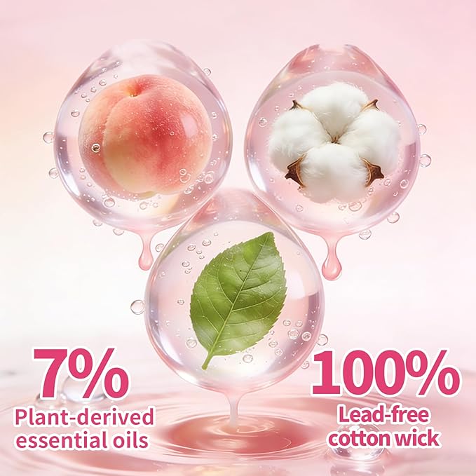 36 Packs 3 Inch Honey Peach Scented Floating Candles, 8-10 Hours Burn Time Sweet Peach Highly Scented Floating Candles for Home, Pool, Bathtub, Relaxation, Party, Centerpiece