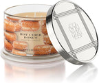 HomeWorx by SLATKIN + CO. Candle- Hot Cider Donut, 14 oz. 3-Wick Premium Scented Candle - 20-40 Hours Burn Time