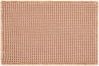 Waffle Bath Mat, Boho Bathroom Rugs Non Slip Washable Super Absorbent Quick Dry Bath Mat Farmhouse Bathroom Decor, 36"x24" Light Peach