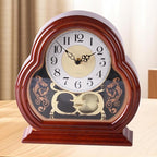 Mantel Clocks for Living Room Mantel Clocks for Living Room Quiet Mantlepiece Clock Vintage Walnut Wooden Table Clock Battery Powered Mantel Clock with Pendulum Swing for Office Desk Shelf