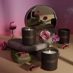 Benevolence LA Clearance Candle Rose & Sandalwood Christmas Scented Candles | Soy Candles, Black Holiday Candle for Home | Gifts for Women and Men | Home Fragrance | Aromatherapy | 6oz