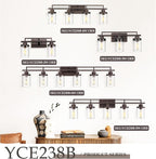 Emliviar 3-Light Vanity Light for Bathroom - Farmhouse Bathroom Light Fixtures in Oil Rubbed Bronze Finish with Clear Glass, YCE238B-3W ORB