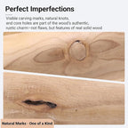 Athaliah Wooden Dough Bowl, 30 Inch Hand Carved Rustic Long Wood Dough Bowls for Decor, Vintage Decorative dough bowl for Table Centerpiece (30 Inch-Natural color)