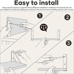 BAYKA Floating Shelves for Wall, Book Shelf for Bedroom, Wall Decor Shelves for Living Room Kitchen, Wood Floating Shelf for Home Decor, Corner Shelf for Bathroom, Office(Dark Brown,Set of 3)