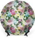 Ceramic Plates, Floral Decorative Ceramic Plates, Vibrant Flower Bouquet Botanical Beauty Artistic, 8 Inch, Household Plates Decorative, Multicolor