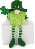 Adorable St. Patrick's Day Gnomes Plush Decorations Irish Leprechaun Luck Green Gnome Shamrock Elf Doll Swedish Tomte Ornaments for St. Patricks Day Home Decor