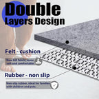 Non Slip Rug Pad Grippers - 2x10 Ft, 1/4" Thick, Felt + Rubber Double Layers Area Carpet Mat Tap, Provides Protection and Cushioning for Hardwood or Tile Floors