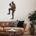 SIGNLEADER Metal Wall Art Decor - Baseball Pitcher Sport Minimalist Modern Abstract Wall Sculpture Hanging Home Decoration for Living Room, Bedroom, Bathroom, Kitchen, Studio, Outdoor - 36" Bronze