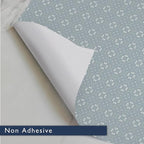 The Master Herbalist Fragrant Scented Drawer Liners in a Geometric Print (Folded) | Natural | Pack of 5 Sheets | Contains Essential Oils | Made in The UK (Dusk Blue | Fresh Linen, Folded)