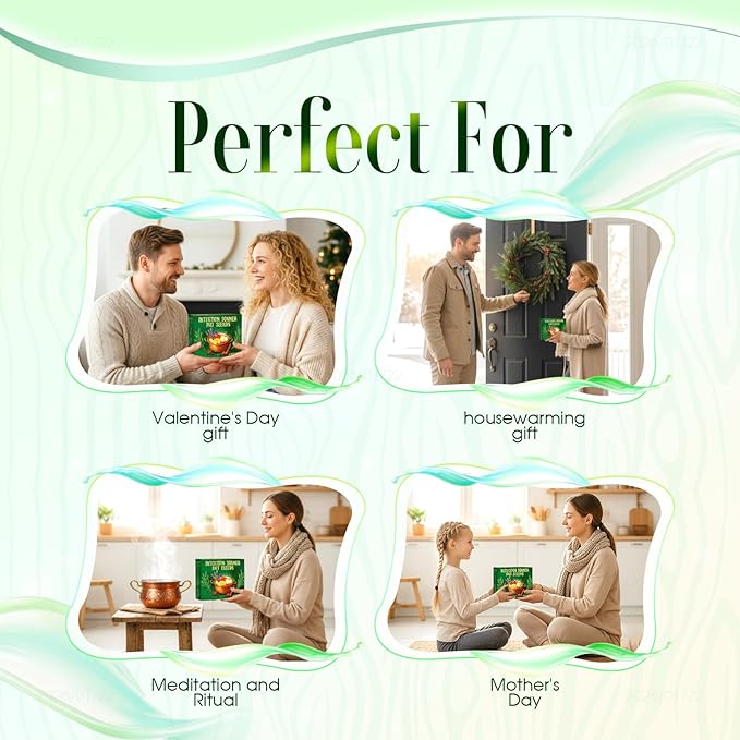Intention Simmer Pot Blends, Reiki-Infused Simmer Pot Mix for Stove Potpourri, for Home Fragrance, Manifestation, and Energy Cleansing, Unique Mindfulness & Spiritual Gift Idea (6 PCS)