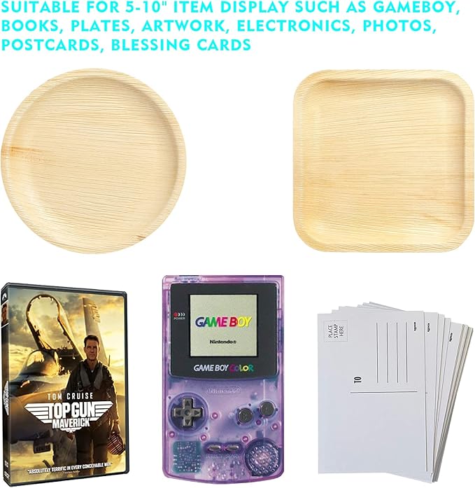 10 Pack Book Display Stands Adjustable Clear Easel Collector Display Holder for Comic Artwork Album CD Magazine Postcard Cookbooks Photos