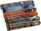 Hem Incense Sticks Variety Pack #21 and Incense Stick Holder Bundle with 6 Witchcraft Themed Fragrances