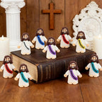 36 Pack Little Jesus Figurines in Bulk, Mini Jesus Loves You Figures, Small Jesus Figurines, Tiny Jesus Figures for Church Christmas Party Favors Religious Easter Gifts for Egg Stuffers