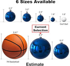 Royal Blue 8.0" Extra Large Christmas Ornaments - Christmas Tree Decoration Balls Shatterproof Hanging Shiny Balls for Birthday Holiday Wedding Decorations Set of 2pcs