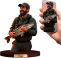 Personalized 3D Cartoon Photo Fishing Figurine Desktop Ornament Home Office Bedside Table Decoration From Your Photos To Office Desk Frames Gift‘S For Fathers And Fishing Enthusiasts (Fishing cartoon)