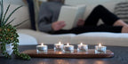 GoodLight Paraffin-Free Votive Candles, Vegan Palm Wax, Clean-Burning and All-Natural Votive White Candles | 15-Hour Burn Time (32 Unscented Votive Candles)