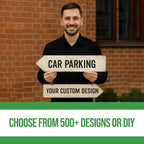 Custom Right Arrow Metal Sign by BCB | Directional Signs for Indoor & Outdoor Use | Personalized Rust-Free Metal Yard Display | Weatherproof Road Arrow Marker | Multiple Sizes | Made in USA