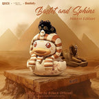 B.Duck x British Museum Blind Box, Egyptian God Collectible Duck Figurines Series,Home Decorations, Holiday Birthday Gifts (B.Duck x Bastet Series, Whole Set (6 Item))