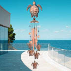 Sea Turtle Wind Chimes, Gifts for Mom Grandma Women, Outdoor Garden Patio Decor, with S Hook Indoor Outdoor Turtles Wind Chime for Outside, Turtles Gifts