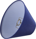 Aspen Creative 56033, Hardback Empire Transitional UNO Lamp Shade, Cobalt Blue, 4" Top x 10" Bottom x 7" Slant, Slip UNO 33mm