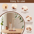 2 in 1 Incense & Candle Holder, Hanging Incense Burner, Incense Holders and Burners, Fragrance Holder Organizer with Ash Catcher for Meditation Yoga Spa Home Decor (Vintage Color)