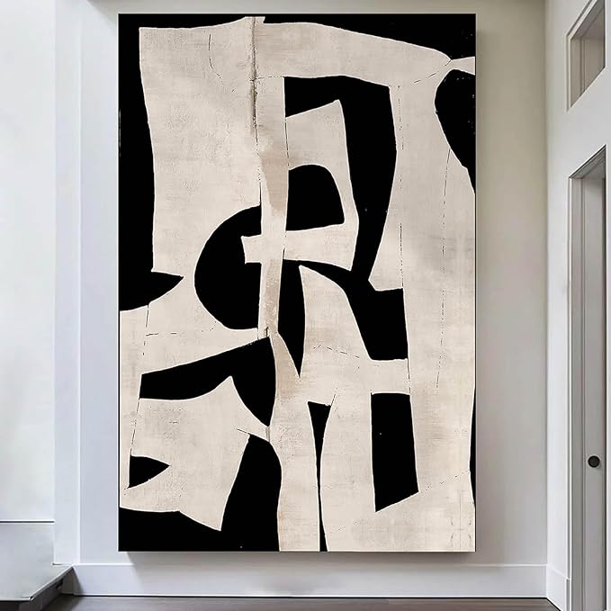 Black Wall Art Large Wall Decor Picture for Living Room Abstract Canvas Artwork for Walls Modern Office Room Decor Paintings for Wall Decorations