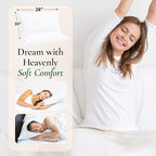 Fern and Willow Queen Size Bed Pillows - Set of 2, 28"x20" - Luxurious Ultra-Soft Cooling Pillow - Hotel Quality, Down Alternative Fill - Ideal Gift for Side, Back & Stomach Sleepers