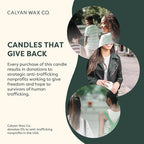 Calyan Wax Co. Rosewood & Amber 3 Wick Scented Candle - 43 Hour Burn - Luxury 3 Wick Soy Candles - Non Toxic Soy Wax Candles - Long Lasting Large Glass Jar Candle for Home - 14.9oz